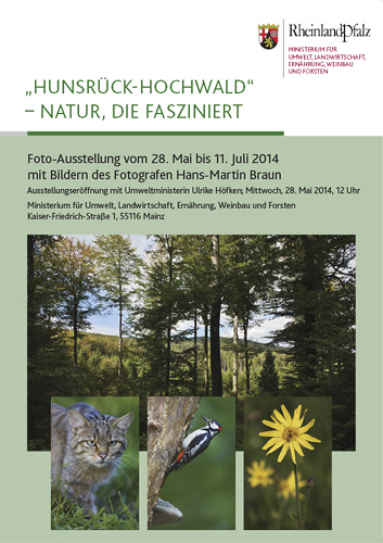 Poster zur Fotoausstellung im Umweltministerium von Hans-Martin Braun